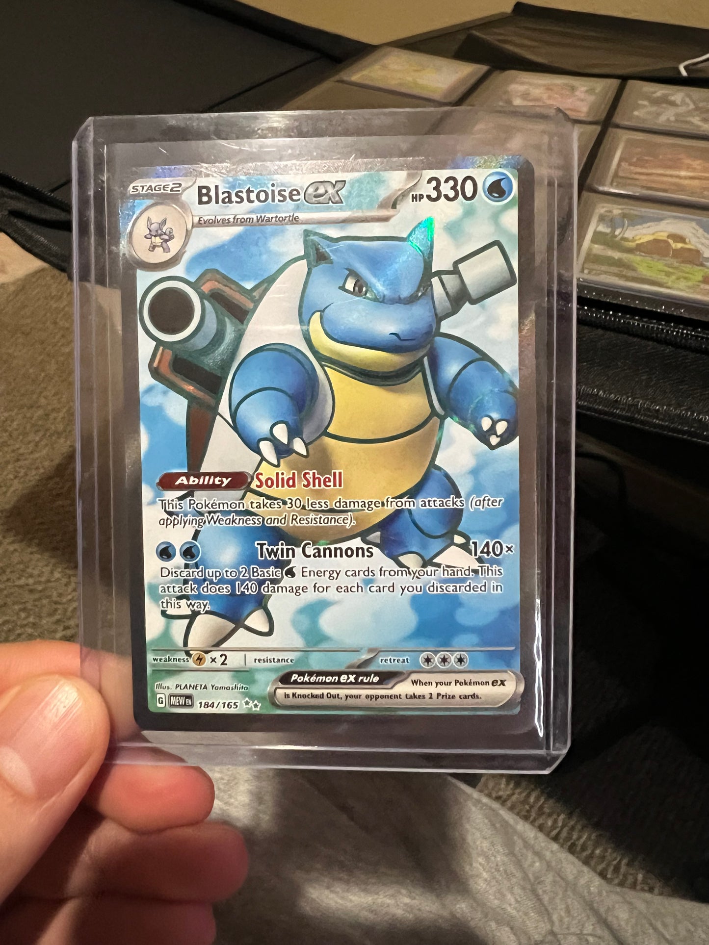 Blastoise EX 184/165